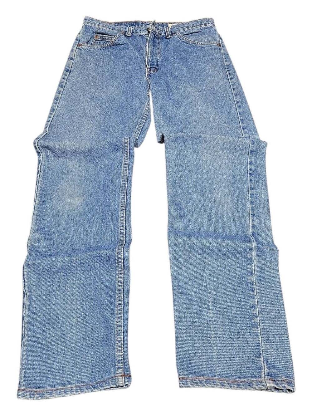 Levi's 505 Orange Tab Jeans Size 31x32 Blue Cotton Vintage